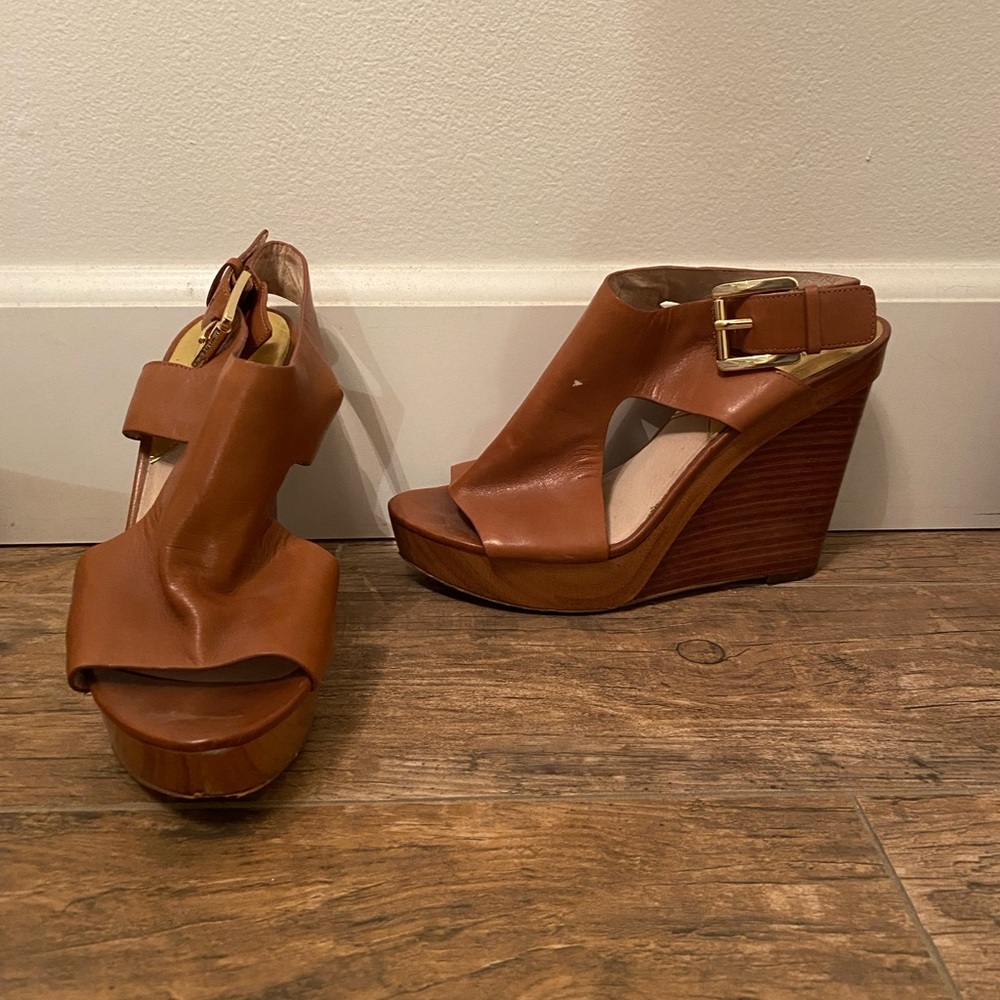 Brown Michael Kors wedges
